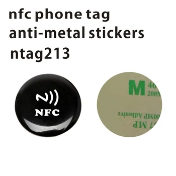 10/50/100 бр./лот NFC Етикета Стикер 13,56 Mhz Антиметаллическая NFC-Епоксидни Издател Ntag213 RFID-Етикет за всички телефони с поддръжка на NFC Изображение