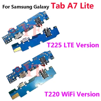 10 бр. USB-кабел за зареждане на Samsung Galaxy Tab A7 Lite T220 T225 USB-конектор за док-станция за зареждане на Гъвкав кабел Изображение