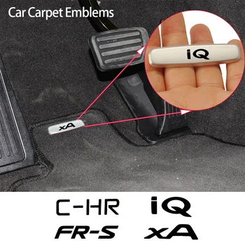 2 ЕЛЕМЕНТА Автомобилни постелки метална табелка с емблема За Scion iQ xA xB xD FR-S iA съм tC t2B bbX Fuse Hako Car Carpet Label Автоаксесоари Изображение