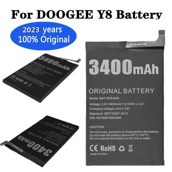 2023 година Оригинална Батерия Y8 За Doogee Y8 BAT18783400 3400 mah Сменяеми Батерии Акумулаторна Литиево-полимерни Bateria