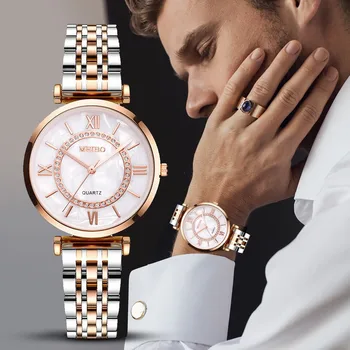 2023 Мъжки часовници, модни дамски мъжки часовници, аналогов ежедневни кварцов часовник с каишка от сплав, нови бизнес часовници за зрели мъже с високо качество Изображение
