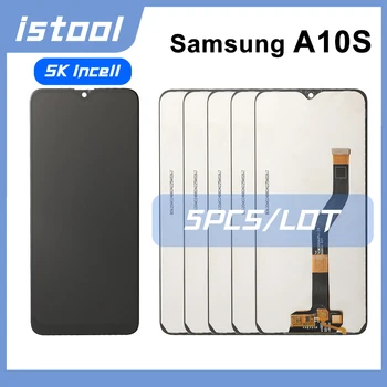 5 бр./LOT 100% Тествани екран SK Incell за Samsung A10S A107 с рамным LCD дисплей, подмяна на дигитайзер едно докосване на екрана в събирането на Изображение
