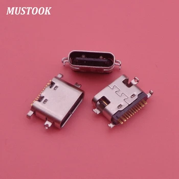 50шт Съединители Mini Micro USB конектор за зареждане, порт за зареждане конектор за зарядно устройство, резервни части за Blackview S8 Изображение