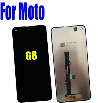 6,4-инчов дисплей за Motorola за Мото G8 Display XT2045-1 XT2045-2 XT2045-5 Дигитайзер с LCD сензорен екран с рамка Изображение
