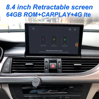 8-Ядрена Система Android 13 Автомобилен Мултимедиен Стерео За Audi A6 C7 A7 2012-2018 WIFI 4G 4 + 64 GB Оперативна Памет Carplay IPS Сензорен Екран, GPS Navi Изображение