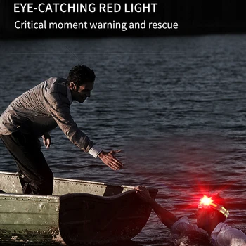COB LED/Туризъм светлината на прожекторите, интелигентен сензор за завъртане, Туризъм светлината на прожекторите, акумулаторна за нощен риболов на открито, каране на колело, разходки Изображение