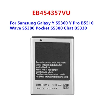 EB454357VU Взаимозаменяеми Батерията на Телефона 1200 mah За Samsung Galaxy Y PRO GT-B5510 GT-S5360 S5380 S5300 Изображение