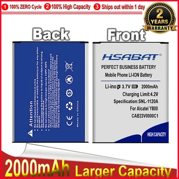 HSABAT 0 Цикъл 2000 mah CAB23V0000C1 Батерия за Alcatel Y800 Y580D висок Клас Преносим Мобилен Батерията на Телефона Изображение