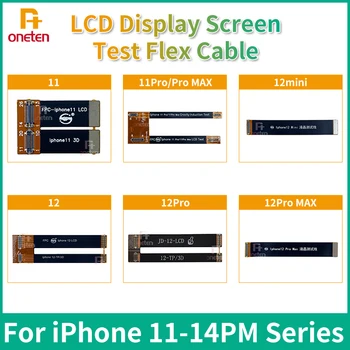 ONETEN Тест LCD дисплей С Висок Гъвкав Кабел За iPhone 14 Plus 13 12 11 Pro MAX Mini Repair Тест Сензорен Екран С Плосък Кабел Изображение