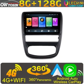 Owtosin Android 11 8 Основната 8G + 128G Автомобилното Радио GPS Мултимедия За Renault Dacia Duster 1 2010-2015 CarPlay Video DSP Авторадио Видео Изображение