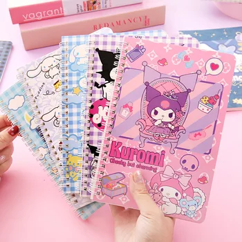 Sanrio Notebook Kuromi Cinnamoroll Pompompurin My Melody, дневен седмичен, Дневен ред, Седмични канцеларски материали, ученически пособия Изображение