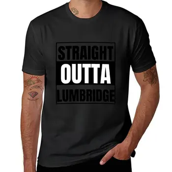 Straight Outta Lumbridge Тениска на поръчка мъжка тениска дрехи ризи графични тениски аниме дизайнерски мъжка тениска Изображение