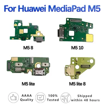 USB Конектор за зареждане на Портове и Конектори Такса резервни Части Гъвкав Кабел За Huawei MediaPad M5 Lite 8 M5 8 M5 10 10 (pro) Гъвкав Кабел Дубликат Част Изображение