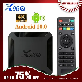 X96Q 2 GB 16 GB Android 10,0 TV Box Allwinner H313 Четириядрен 4K 2,4 G Wifi Google Player Youtube X96 1 GB 8 GB телеприставка Изображение