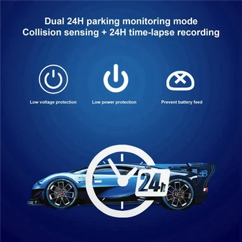 Автомобилен Видеорекордер За Шофиране, Видео, Предна Камера 1080P за Volvo V90 S90 2017-2021 XC60 2018-2021 Wifi Parking Monitor Cam Изображение