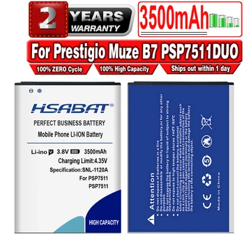 Батерии HSABAT 3500mAh PSP7511 За Prestigio Muze B7 PSP7511DUO PSP7511 PSP 7511 DUO Battery + Номер за проследяване Изображение