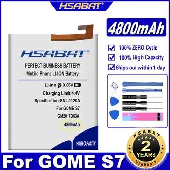 Батерия HSABAT GOME 2017D63A 4800 mah за батериите GOME S7 Изображение