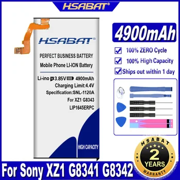 Батерия HSABAT LIP1645ERPC 4900 mah за Sony XZ1 G8341 G8342 G8343 XZ1 с две батерии Изображение