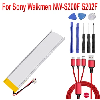 Батерия за Walkmen на Sony NW-S200F S202F S203F S205F MP3 3,7 В Литиево-Полимерна Литиево-Полимерна Батерия Изображение
