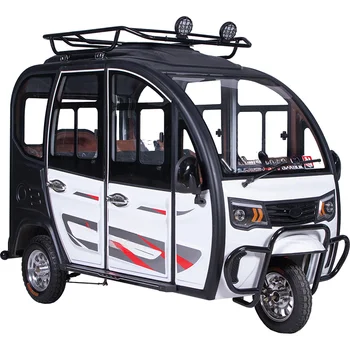 Висококачествен мини-екологичен 3-местен 3-колесни 2-местен електрическа триколка за възрастни Изображение