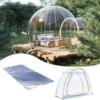 Градинска балон палатка, спортен палатка, прозрачна градинска шатра, преносими сферични палатка, шатра със звездна купол на 1-2 човека, за градината, косене на трева в задния двор Изображение
