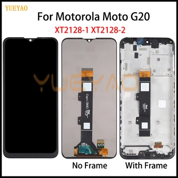 За Motorola Moto G20 LCD дисплей С Сензорен Екран Digiziter възли За Мото на G20 XT2128-1 XT2128-2 Екран С Подмяна на Рамката Изображение