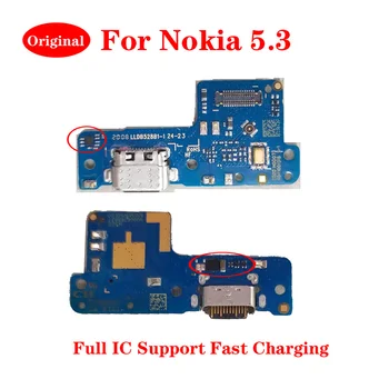 За Nokia 5.3 Оригинален USB порт за зареждане на модул Микрофон Гнездото на Антената Такса за зарядно устройство конектор Интерфейс Type-C Гъвкав кабел Изображение