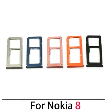 За Nokia 8 Plus Тава за SIM-карти слот за притежателя гнездо за адаптер за резервни Части за ремонт на Изображение
