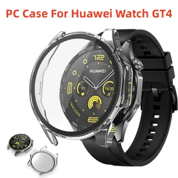 Закалено Стъкло + Твърд Калъф За PC Huawei Watch GT4 46 мм 41 мм Защитен Пълно Покриване на Корпуса За Huawei Watch GT 4 Аксесоари За Екрана Изображение