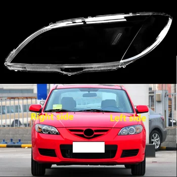 Капак фарове на колата за Mazda 3 M3 Седан 2006-2012 Пластмасови лещи фарове Прозрачни лампиони Замени оригиналното стъкло Изображение