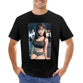 Корейската тениска за момичета, тениски с графичен дизайн, мъжки тениски в опаковка Изображение