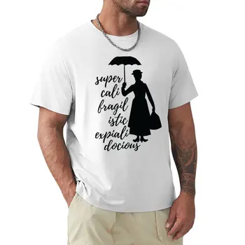 Мери Попинз - Суперхрупкая ексклузивна тениска, тениска блонди, графична тениска, мъжки дрехи Изображение