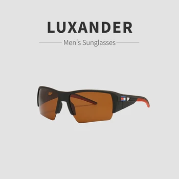 Модерни слънчеви очила LUXANDER за мъже, слънчеви очила с квадратни поляризация, Lentes De Sol ал Hombre Изображение