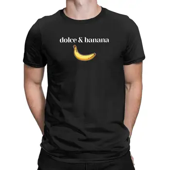 Мъжки тениски, Dolce & Banana, реколта тениски с къс ръкав и кръгла яка, памучен дрехи с принтом Изображение