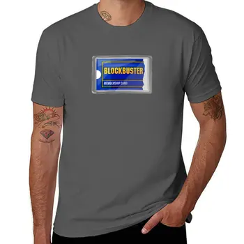 Нов ламиниран членская карта Blockbuster, художествена тениска, спортни ризи, бързосъхнеща тениска, тежки тениски за мъже Изображение
