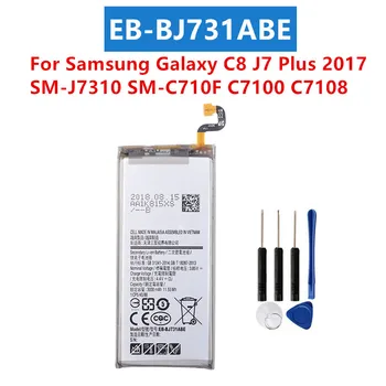 Нова Батерия EB-BJ731ABE 3000 mah Батерия За Samsung Galaxy C8 J7 Plus 2017 SM-J7310 SM-C710F C7100 C7108 Батерии + Инструменти Изображение
