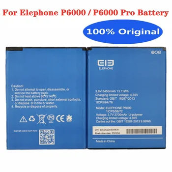 Нова оригинална батерия за Elephone P6000/P6000 Pro Батерия 2700 mah Висококачествени сменяеми батерии за мобилни телефони Bateria