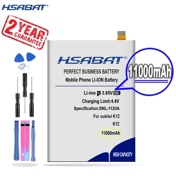 Новият пристигането на [HSABAT] Взаимозаменяеми батерия с капацитет 11000 mah за Oukitel K12 Изображение