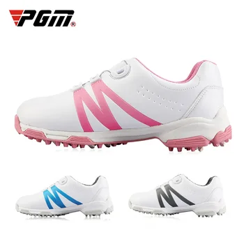 Обувки за голф, за момчета и момичета PGM, водоустойчиви спортни обувки, детски спортни обувки на не-хлъзгава подметка, Спортни обувки за голф Изображение