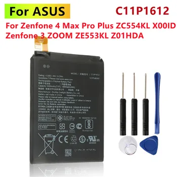Оригинален C11P1612 За Asus ZenFone 3 Батерия За телефон ASUS ZE553KL ZenFone 3 Dual Z01HDA СИМ LTE Zoom S C11P1612 5000 mah Изображение