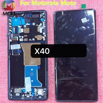 Оригинален XT2301 - 5 за Motorola Moto X40 LCD сензорен дисплей, дигитайзер, в събирането, подмяна на дисплея XT2301-5 LCD, безплатни инструменти Изображение