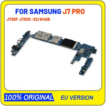 Оригиналната дънна платка за Samsung Galaxy J7 Pro, Фабрична отключване с пълни чипове, Логическа такса операционна система Андроид, работи Добре, J730F, J73 Изображение