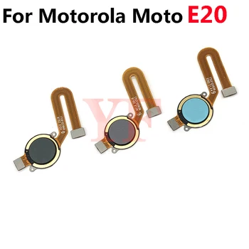 Оригиналът е за Motorola Moto E20 E40 XT2155 Четец на пръстови отпечатъци сензор Touch ID Клавиш за връщане на Бутон Вкъщи Гъвкав кабел Изображение