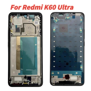 Оригиналът е за Redmi K60 Ultra LCD Предната рамка Средната рамка на корпуса Задната част на предната панел на корпуса с бутони за силата на звука Резервни части Изображение