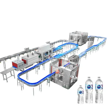 От А до я, Напълно Автоматична линия за бутилиране на чиста бутилирана, вода, за малкия бизнес, обзавеждане за розливного фабрика Изображение