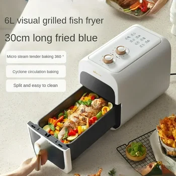 Подобри процеса на готвене с помощта на мултифункционален кухненски уред Visual Electric Air Fryer Oven обем 6 л Ù ÙÙÙØØ© ÙÙØØØØØØ¦ÙØØØ© Freidora De Aire Изображение