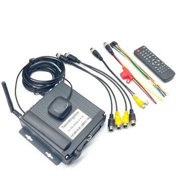 Производител AHD 1080P 4CH SD-карта MDVR дистанционно наблюдение 4G GPS WIFI домакин с мрежов порт rj-45 адаптивни Изображение