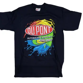 Реколта състезателна фланелка на Джеф Гордън Дюпона. Мъжки t-shirt голям размер Изображение