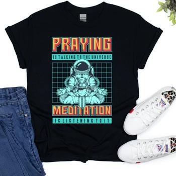 Ретро ретро космически молитви риза на 80-те години на 80-те години на космическото пространство риза пиксел-арт 1980-те години риза пиксел-арт тениска на 80-те години на 90-те години на Реколта Ден на бащата  Изображение