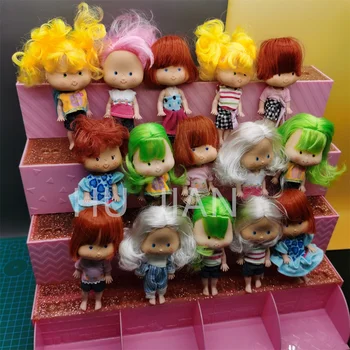 Рядка колекция от Глави на кукли с ягодов пясъка бисквити за момичета, одевающих играчки със собствените си ръце, Детски Коледен подарък за парти nuannuanmengwu Изображение